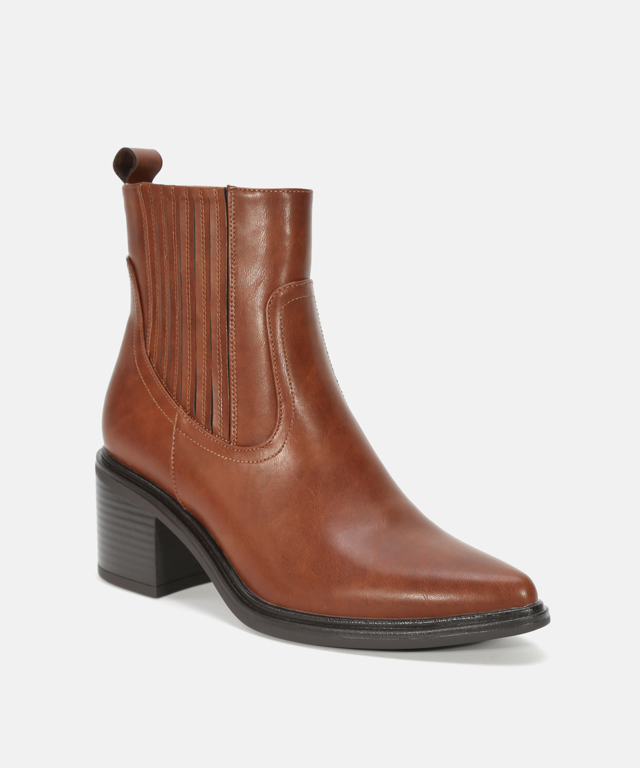 Botines marrones tac&oacute;n chelsea